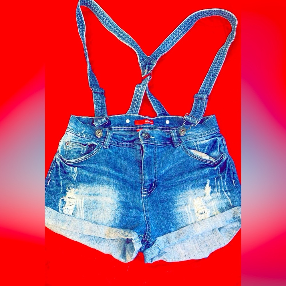 Jean shorts romper